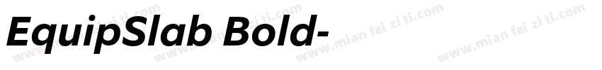 EquipSlab Bold字体转换